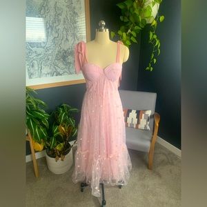 Pink tulle dress M